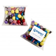 CHOC BEANS IN PVC PILLOW PACK 50G
